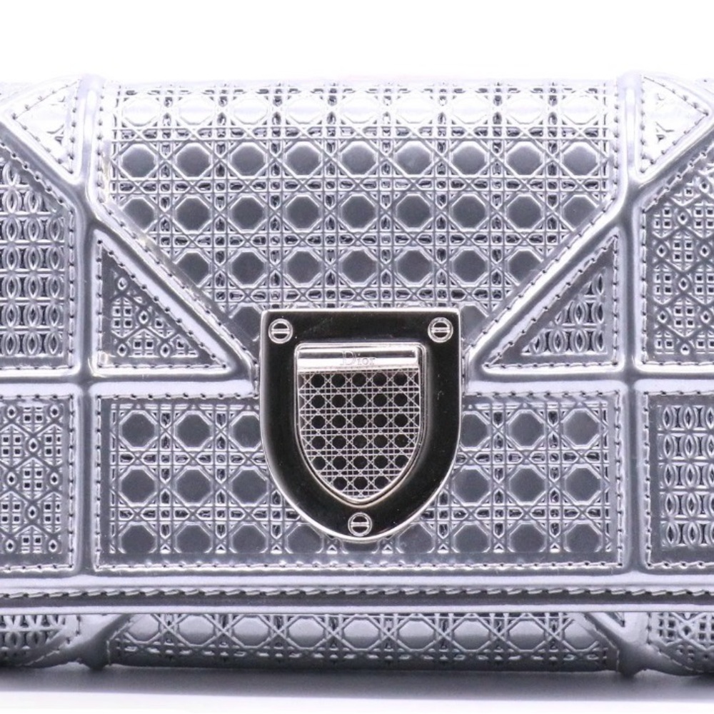 Christian Dior Silver Designer Wallet